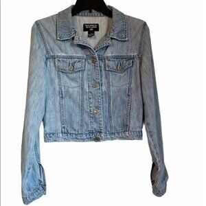 Vintage Polo Ralph Lauren Women's Small Denim Trucker Cropped Jacket Y2k Retro